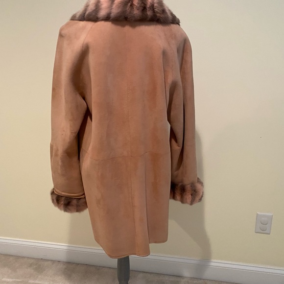 Louis Dell’olio suede and fur coat - Picture 3 of 10